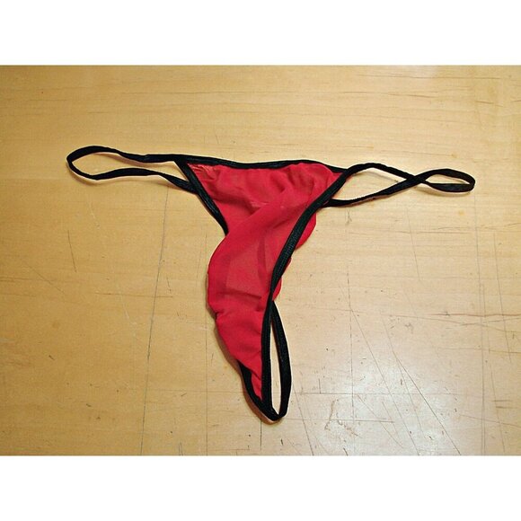 Linea Donatella Nightdress Nightgown Lingerie Baby Doll Lace Padded Red Black XL - Picture 12 of 12